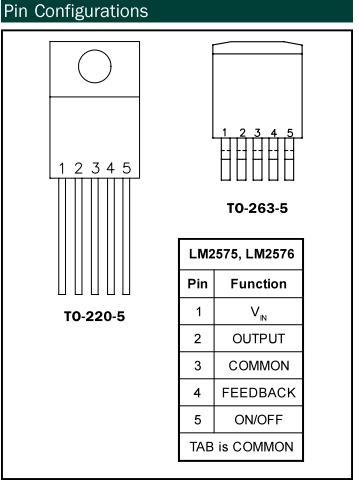 Lm2575t схема включения